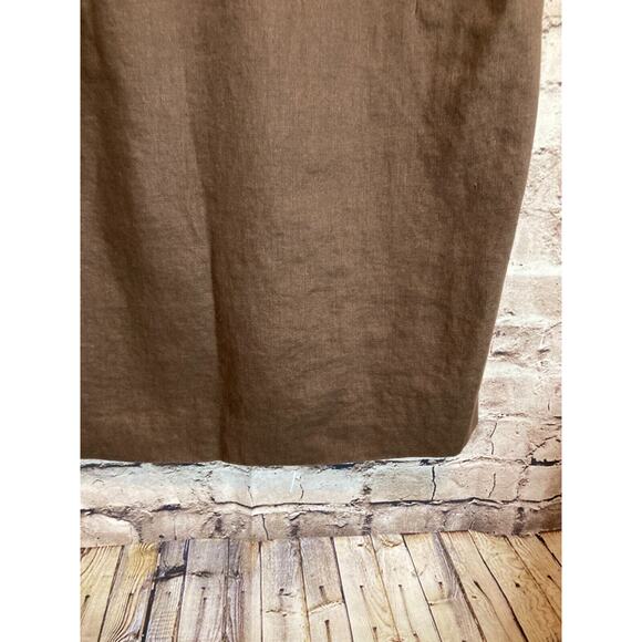 Talbots Brown Mini Dress with White Trim - Picture 9 of 15